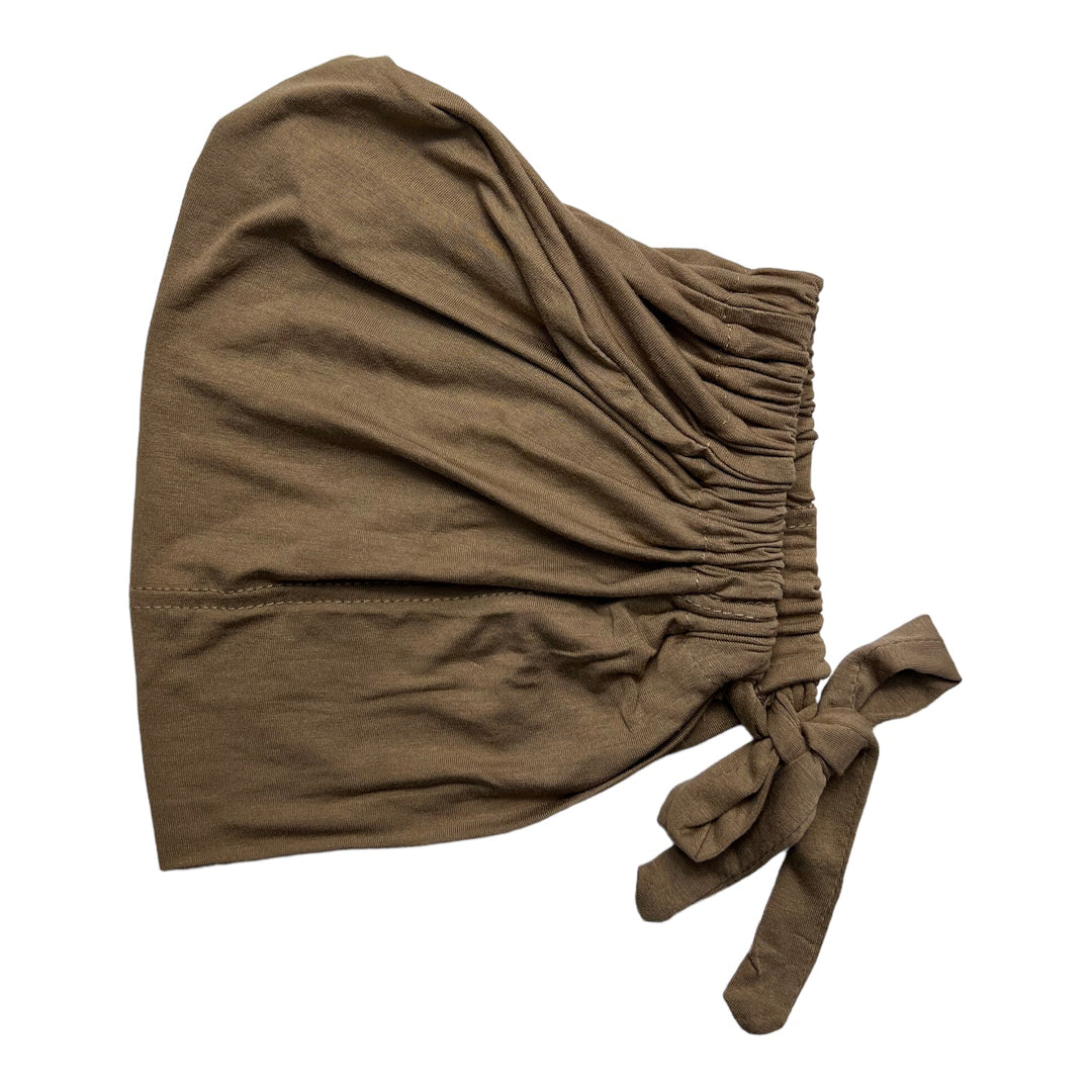 Large Bamboo Cotton Tie Back Premium Bonnet/Cap
