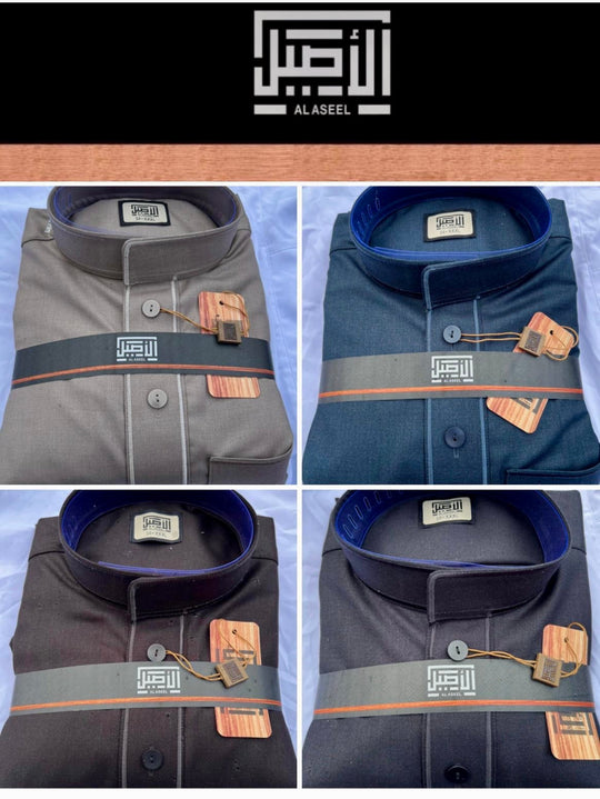 Embroidered Winter Al Aseel Thobes Midnight Brown Z03/3