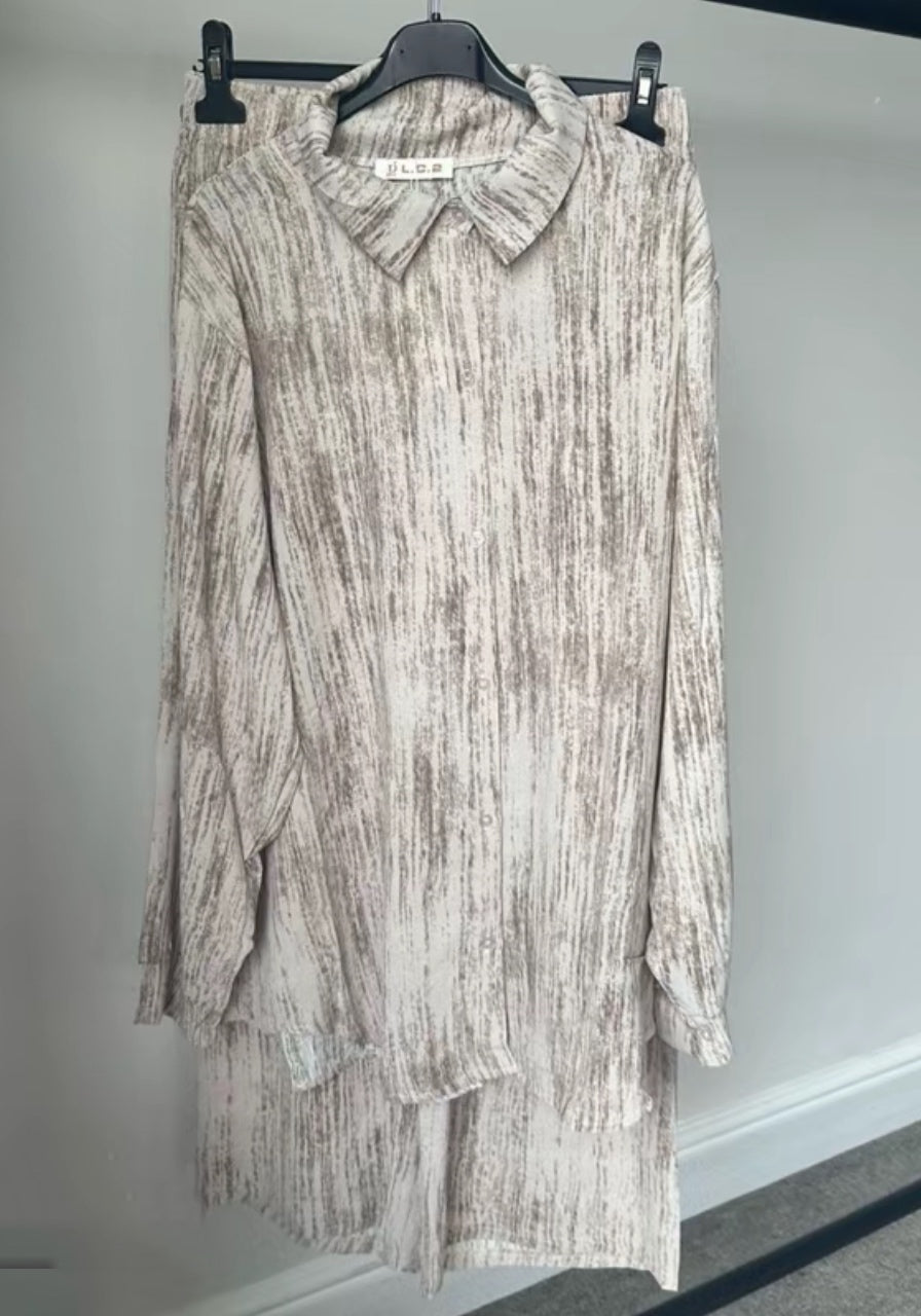 Pebble Shirt style Coords sets