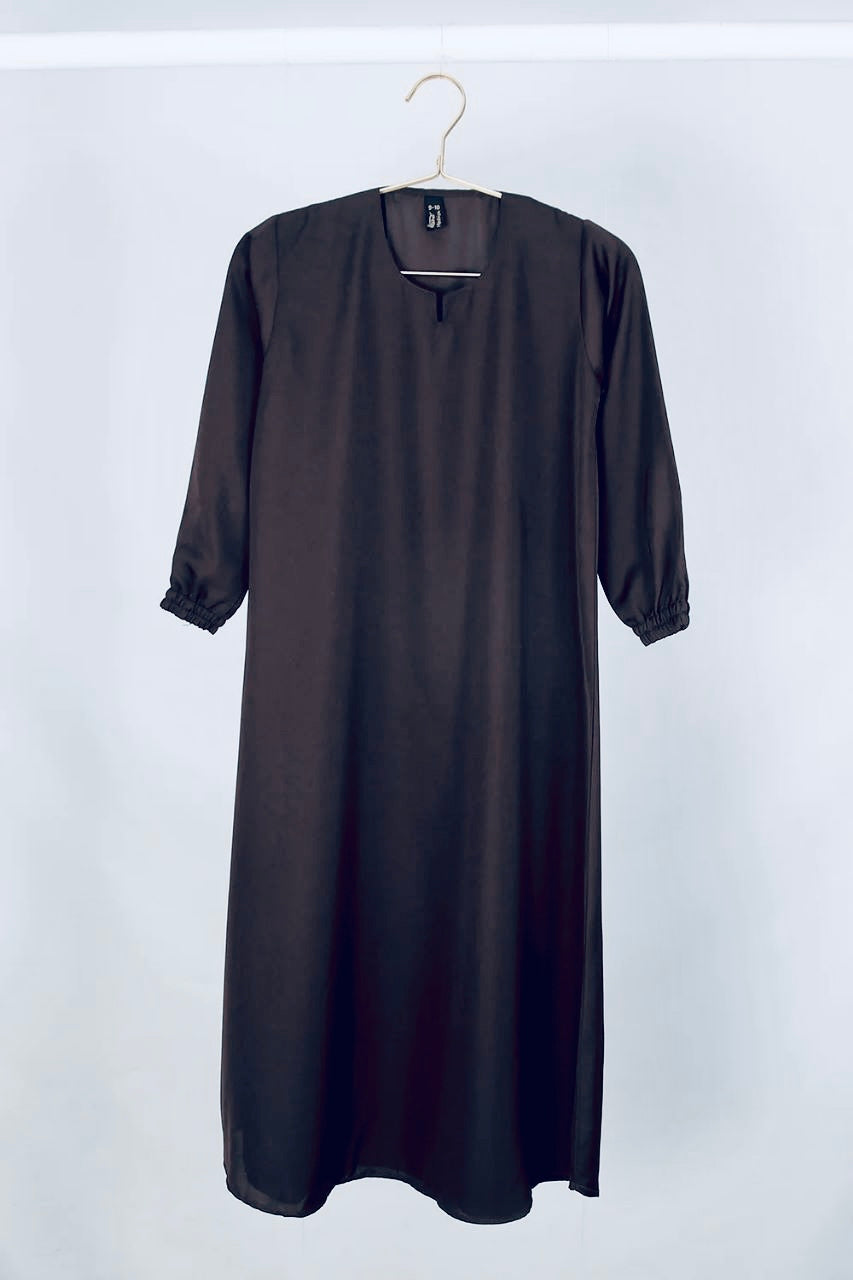 Girls Nida Abaya with elasticated Cuff - HM