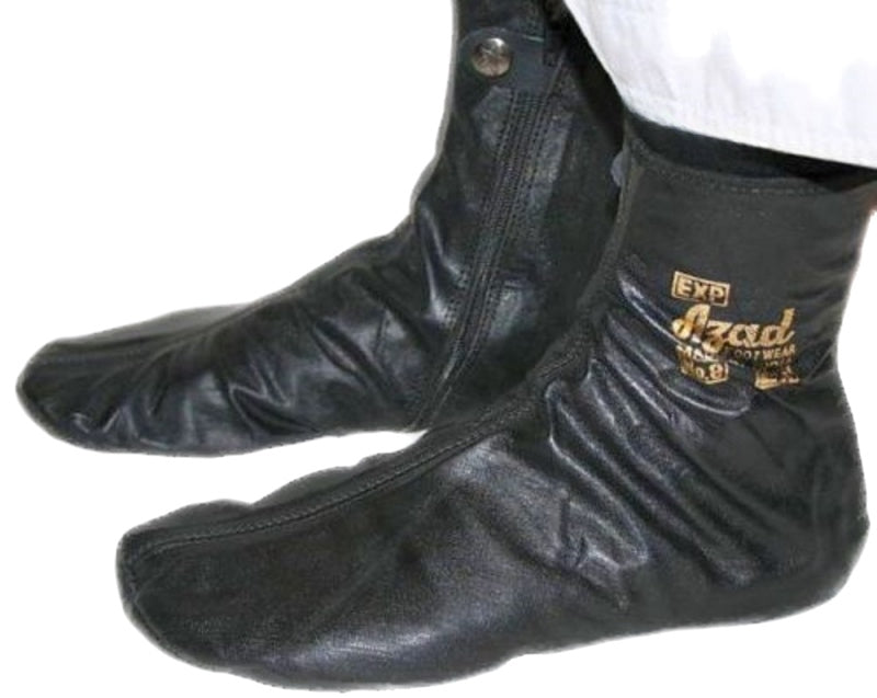 Azaad LEATHER SOCKS -BLACK WI