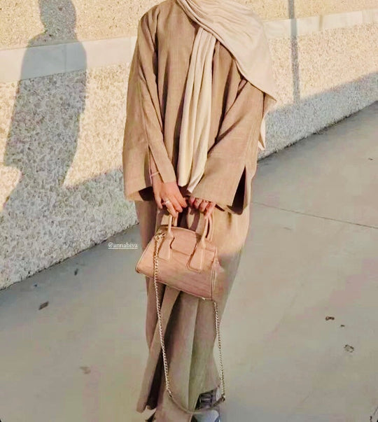 Linen Abayas with matching Hijabs