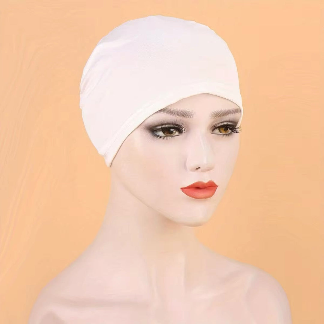 Stretch Closed Hijab Bonnet/ Chemo Cap
