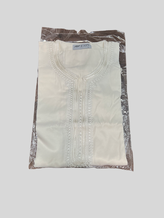 Boy’s Moroccan Thobe/Jubbah - Cream
