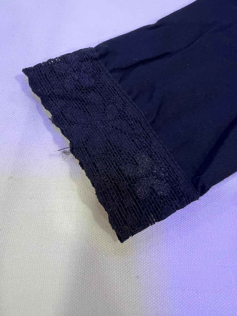 Arm Cover/Sleeves with Lace - Black