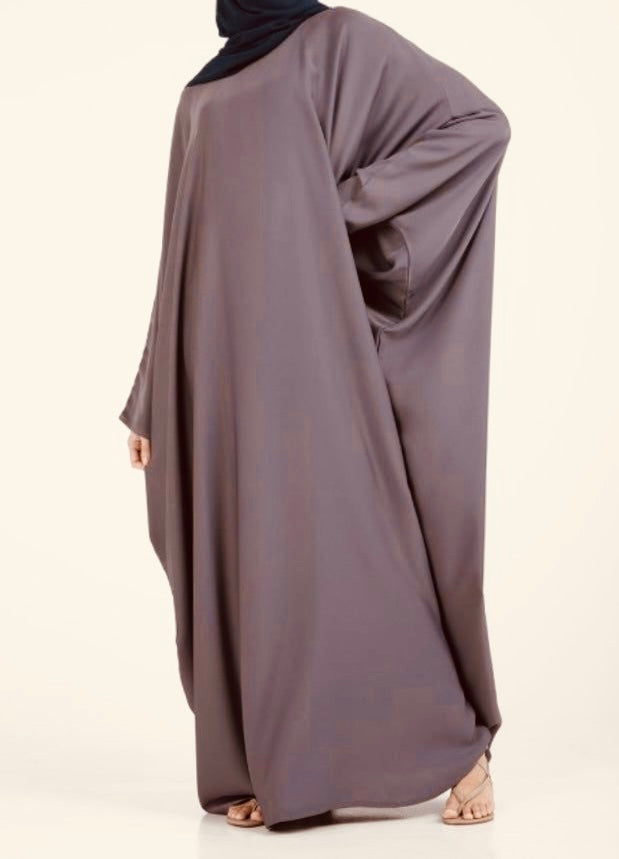 Batwing Nida Abaya with pocket - Taupe