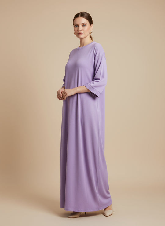 Ribbed comfy midaxi Dress