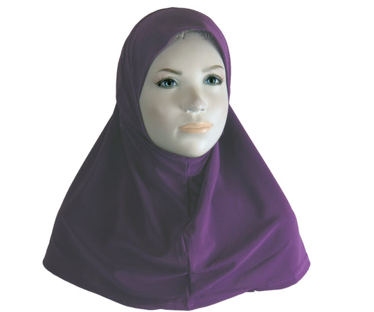 Girls Lycra Small One Piece Ready Hijabs