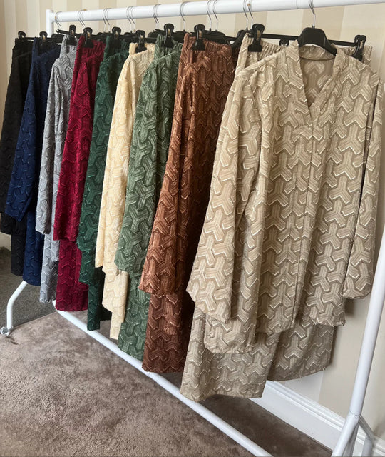 Burnout V neck Coord