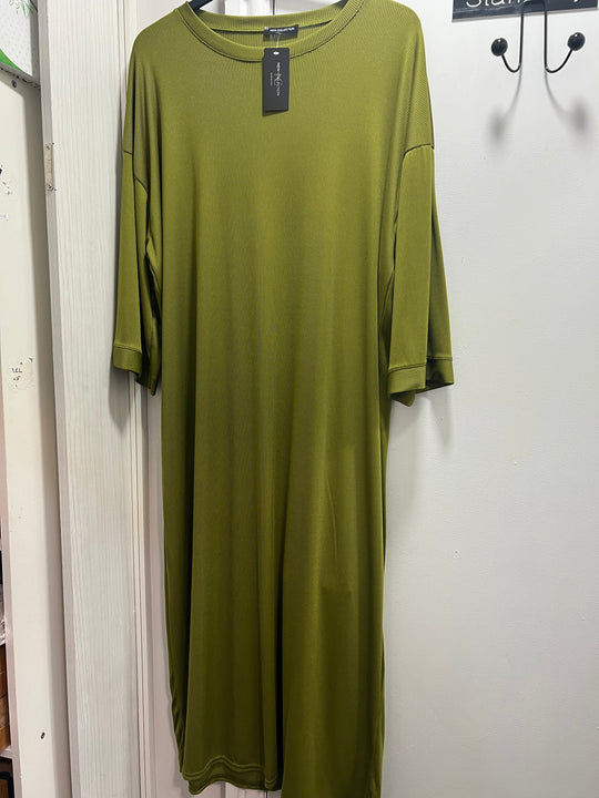 Ribbed comfy midaxi Dress