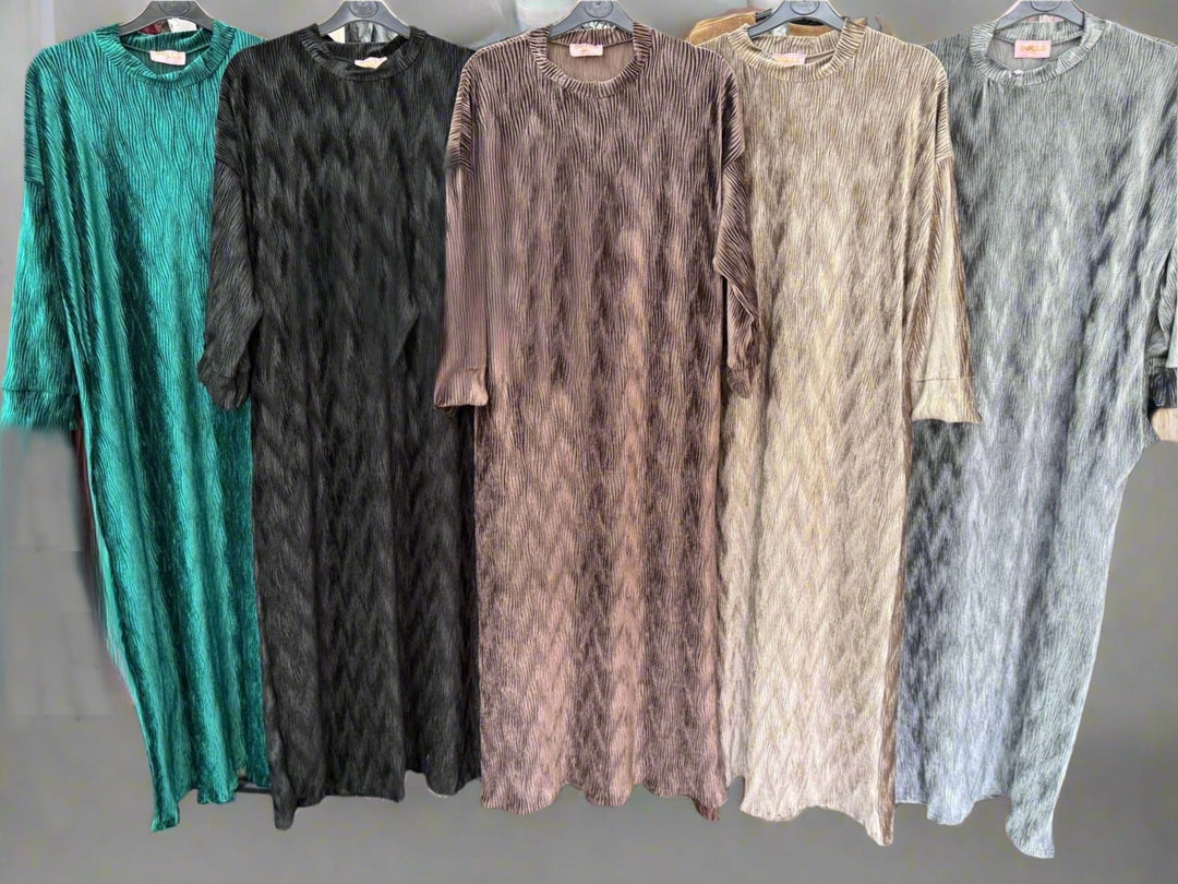 Velvet Wave design Midaxi Dress