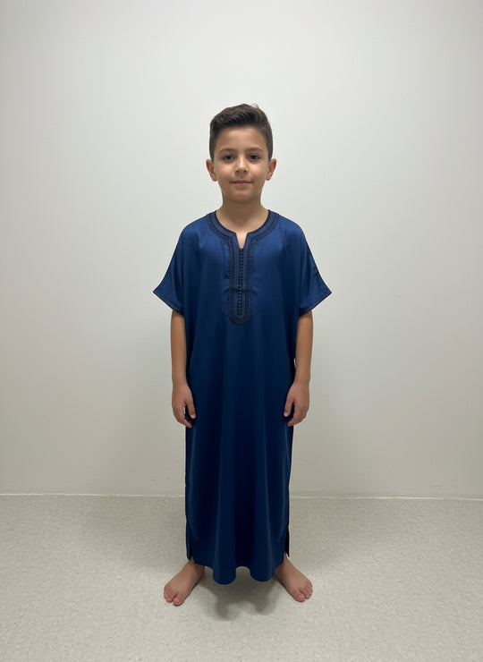 Boy’s Moroccan Thobe/Jubbah - Navy