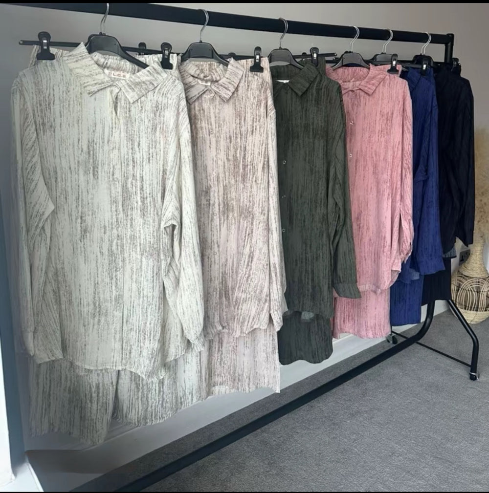 Pebble Shirt style Coords sets