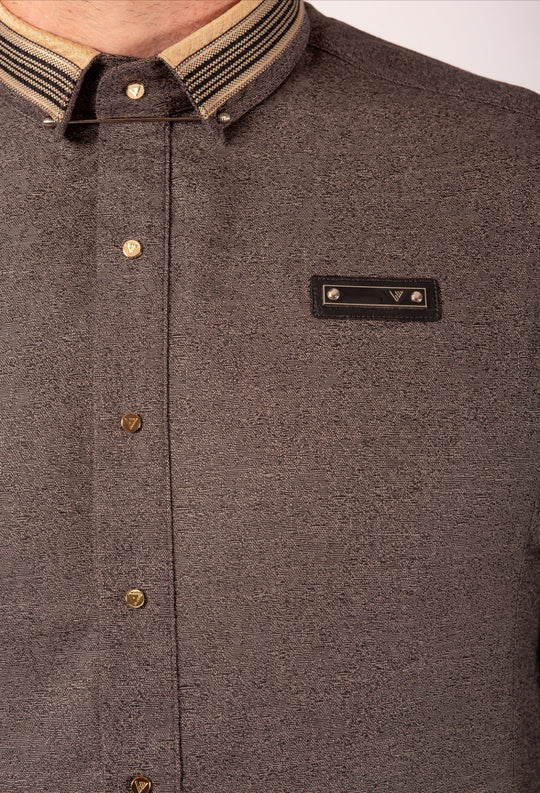 AAR25320 Al Ameer Latest Thobe / Jubba - Brown