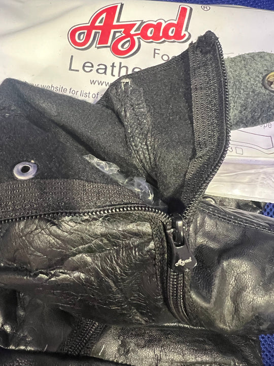 Azad Leather Socks with Fleece in pack