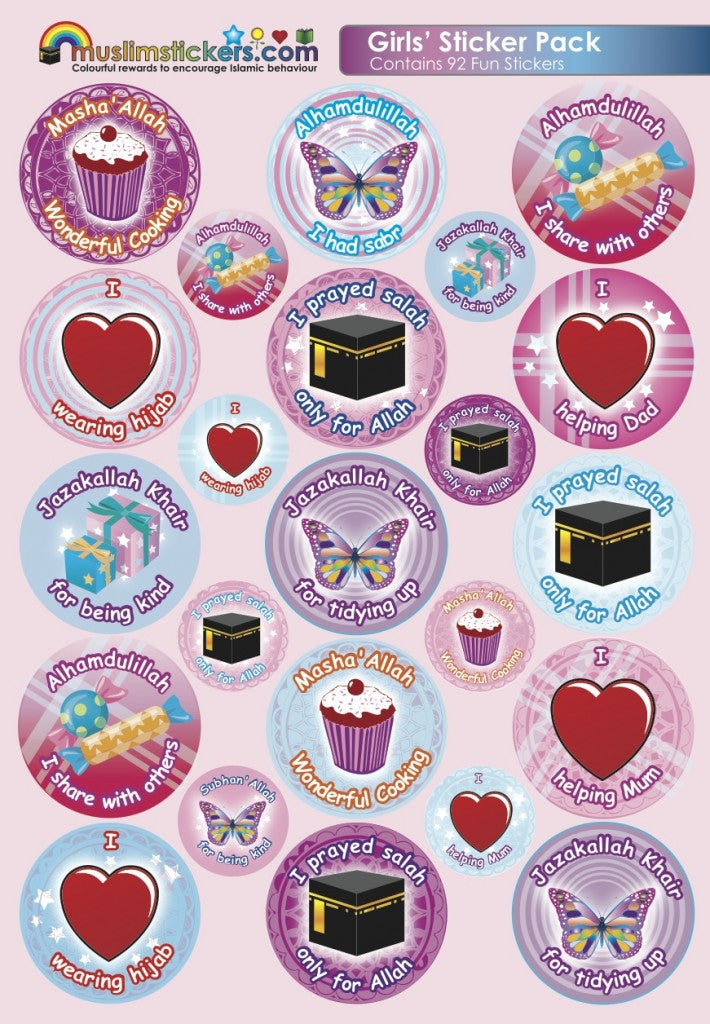 REWARD STICKER PACK - GIRLS -92