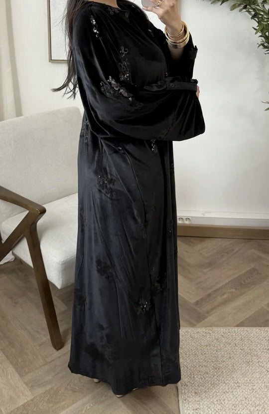 Sequin Velvet Oversized Maxi Dress