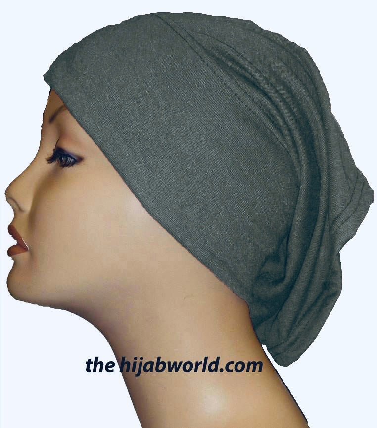Tube Plain Underscarf - Grey