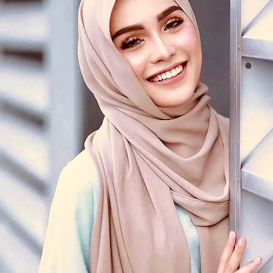 Chiffon Long Hijab/ Scarf- Latte 94