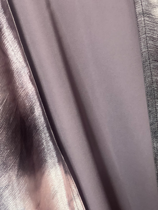 Deep Marble Print Abaya set in Mauve Brown Shade