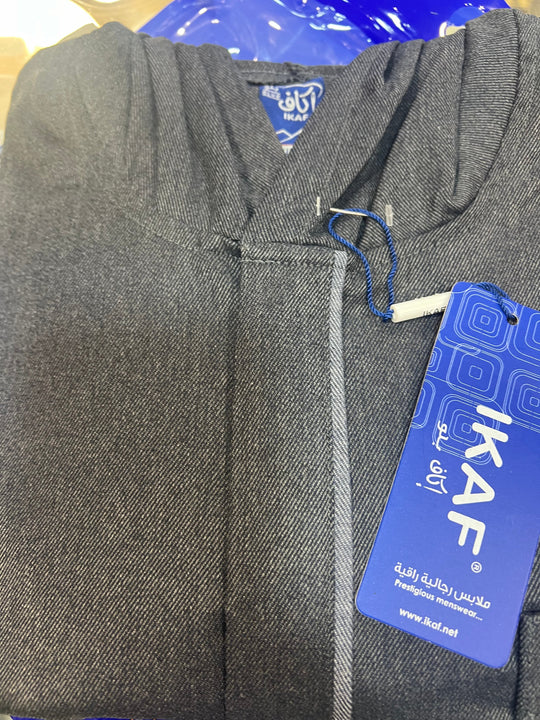 Ikaf Hooded winter Thobe/Jubba - Mix shade