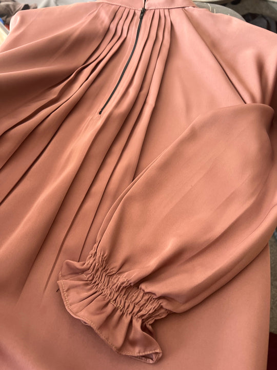 Girls Rose Gold Poet Abaya