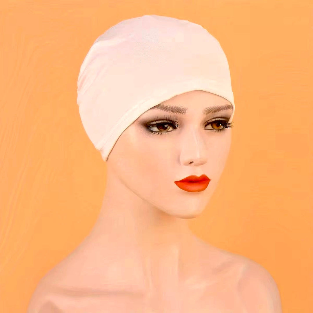 Stretch Closed Hijab Bonnet/ Chemo Cap