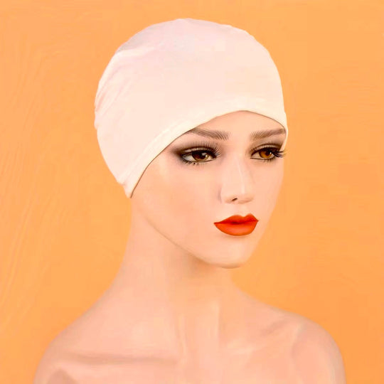 Stretch Closed Hijab Bonnet/ Chemo Cap