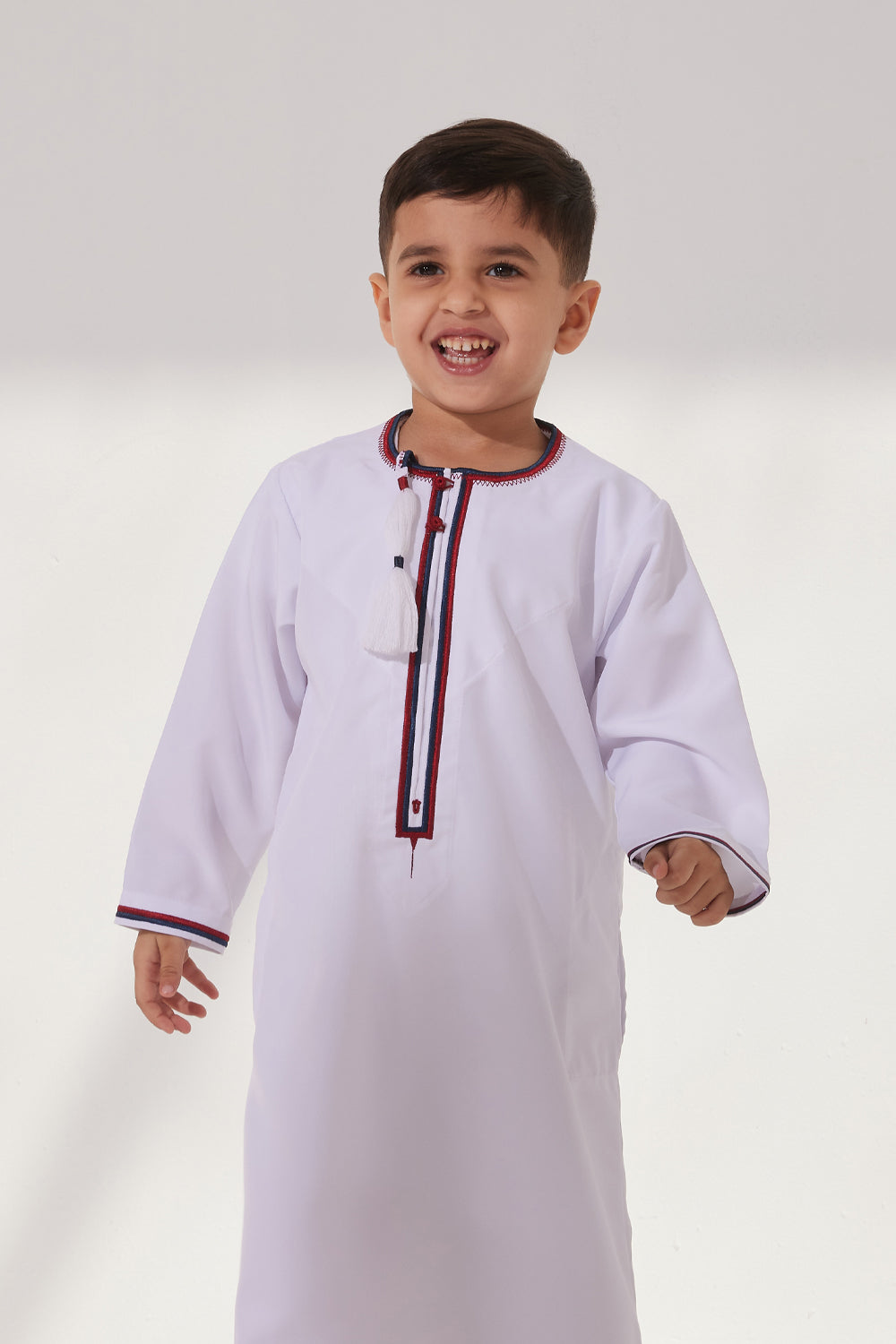 Baby Faris Omani Rompers - white