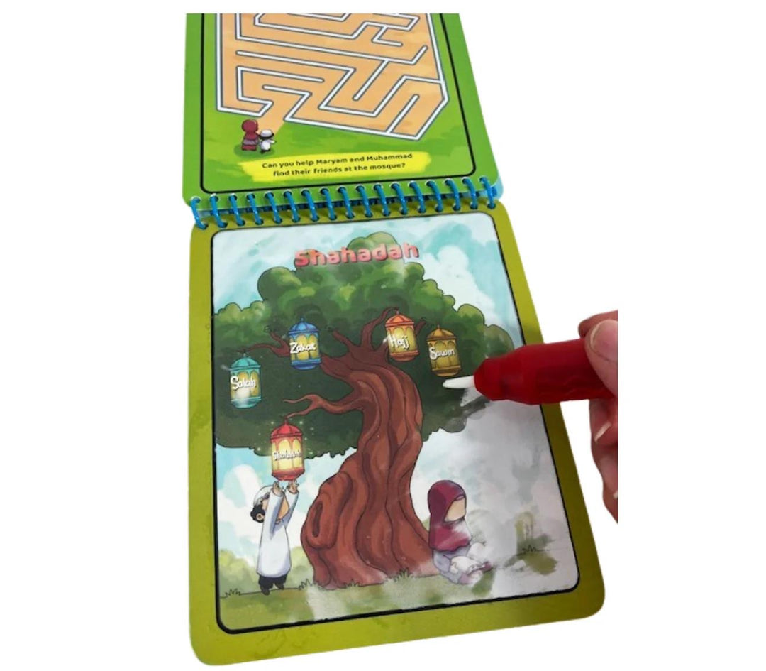 Waterboard Coloring Book - 5 Pillars Pillars of Islam