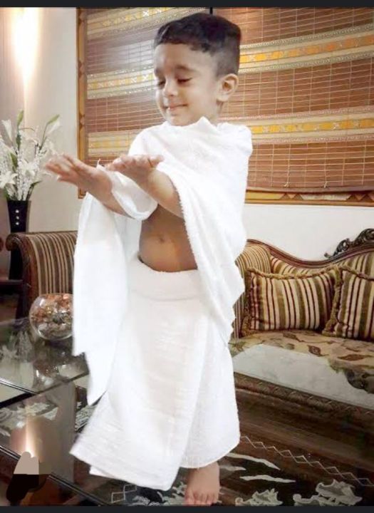 Young Boys light Ihram/ Ehram with Elasticated Waist- AS