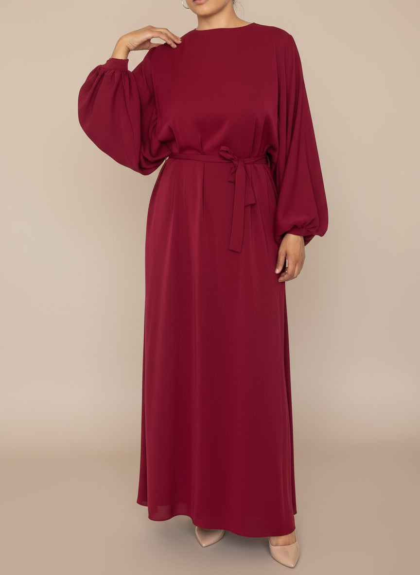 Balloon Sleeve Turkish Dress/Abaya -