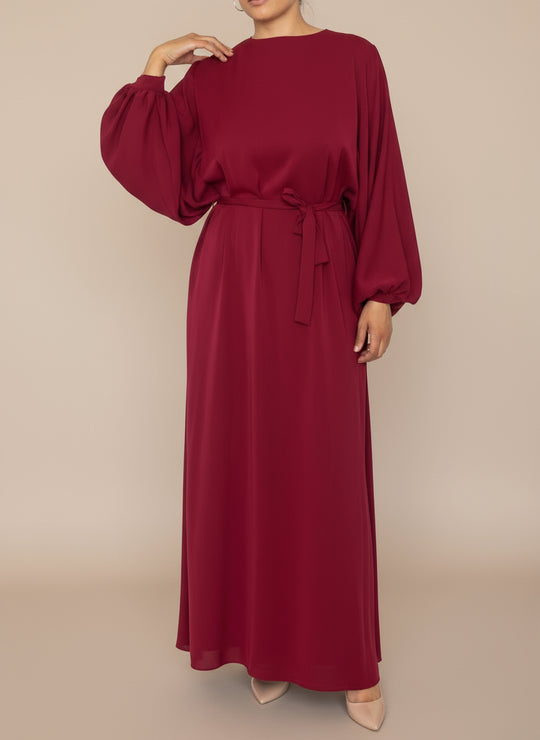 Balloon Sleeve Turkish Dress/Abaya -