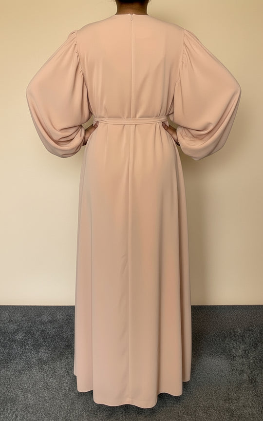 Balloon Sleeve Turkish Dress/Abaya -