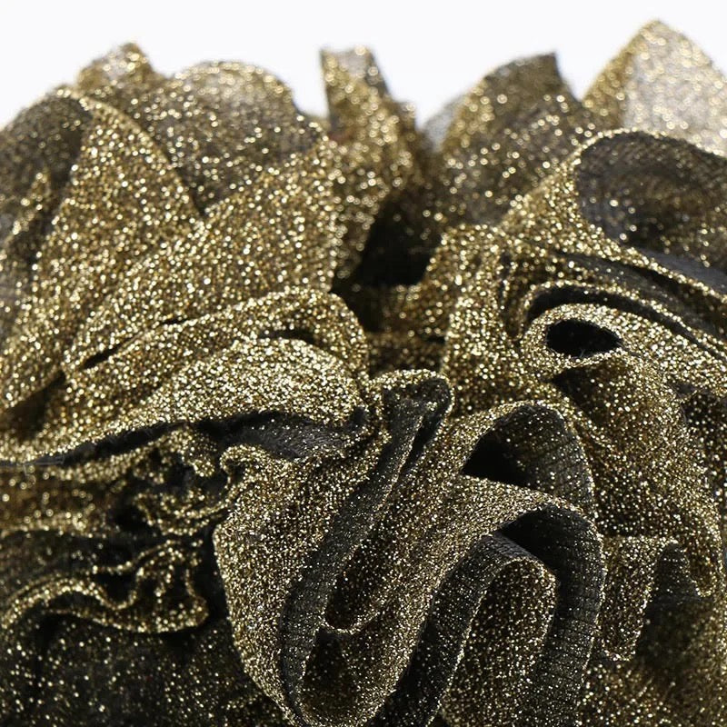 Elasticated Large Netted Scrunchies in Black