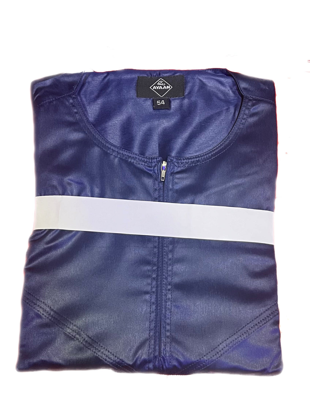 Half Sleeve Zip Thobe/ Jubbah - Sheen Navy