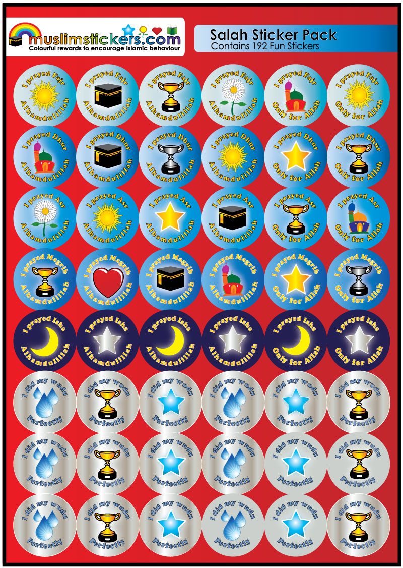 SALAH AND WUDU STICKER PACK K-192
