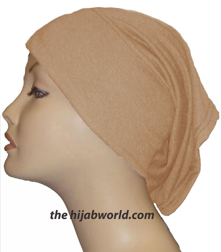 Tube Plain Underscarf - Beige