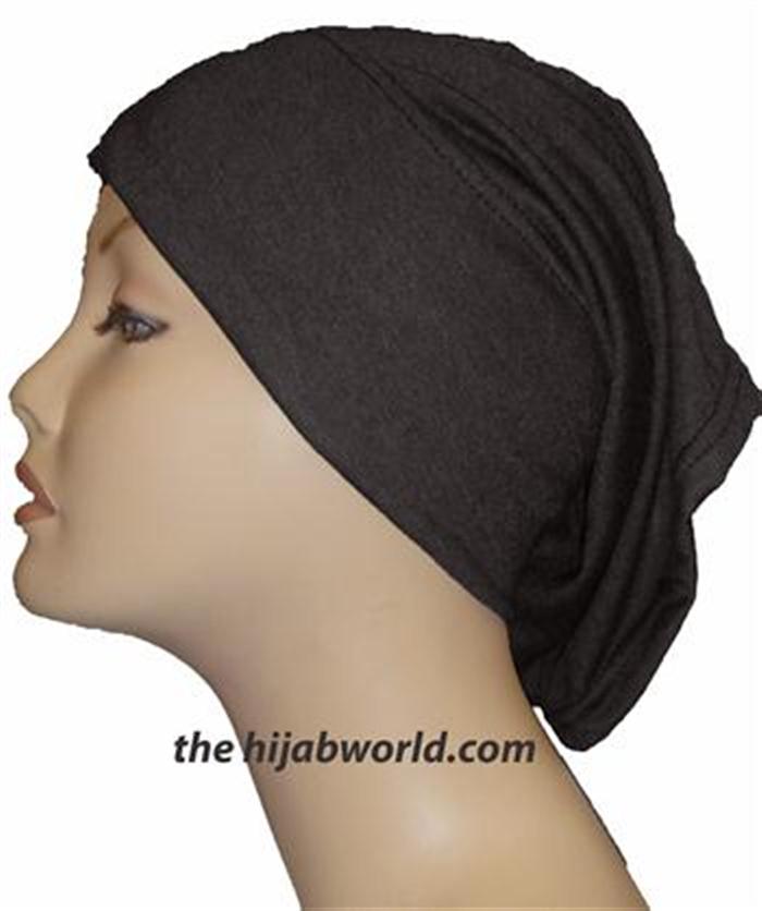 Tube Plain Underscarf - Dark Brown