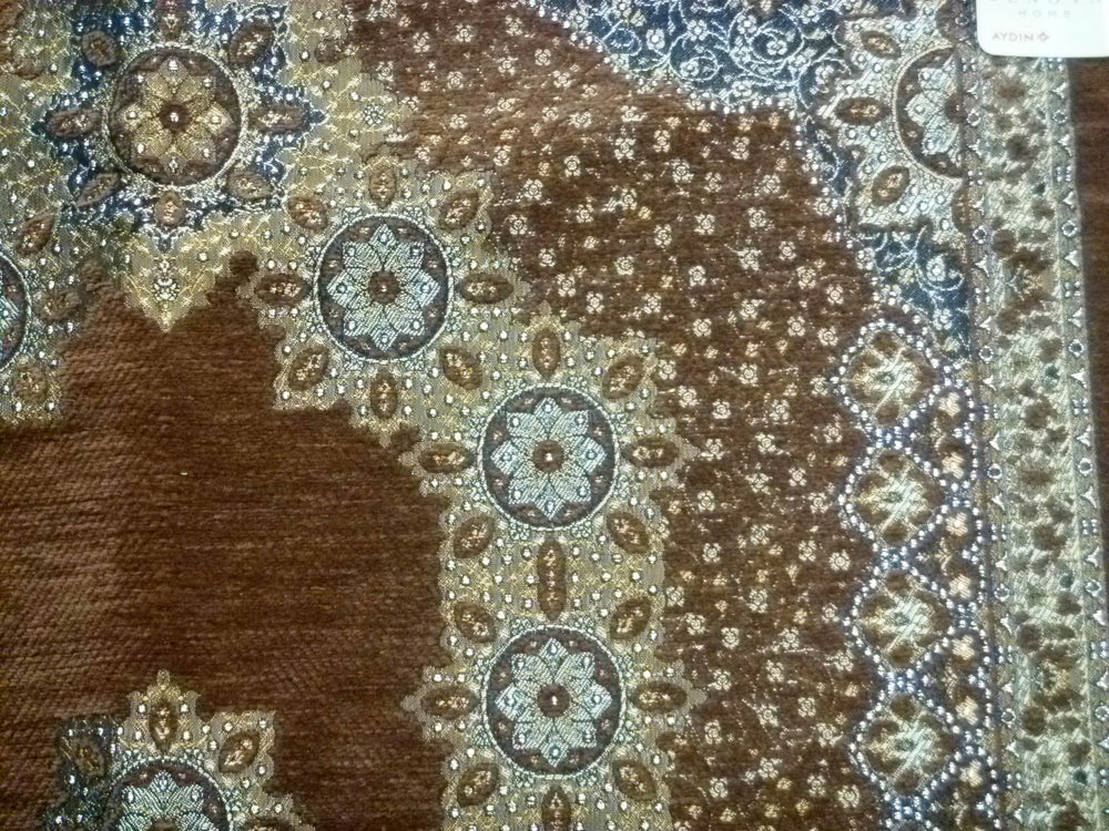 Premium  LUXURY PRAYER MAT GG - GOLDEN BROWN