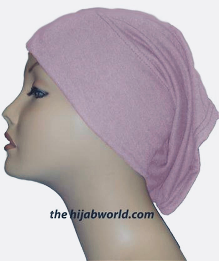 Tube Plain Cotton Underscarf - Lilac C