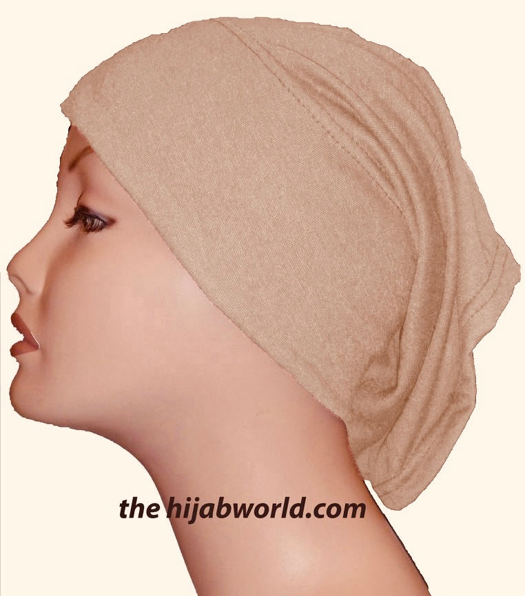 Tube Plain Underscarf - Light Beige