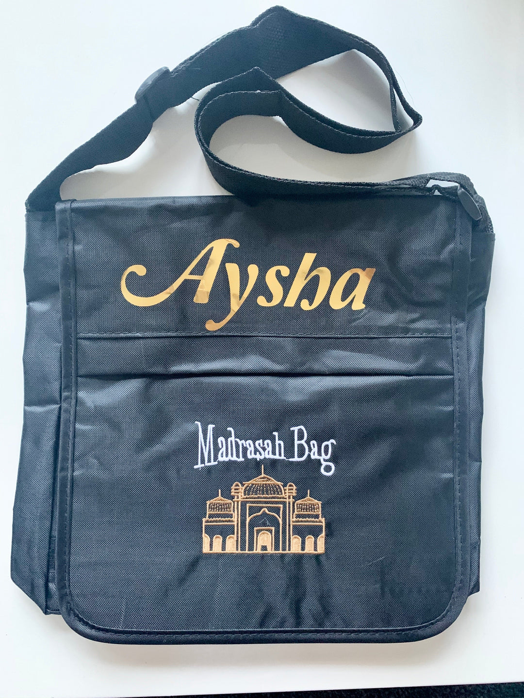 Personalised Madrassa Bag - KB- Black