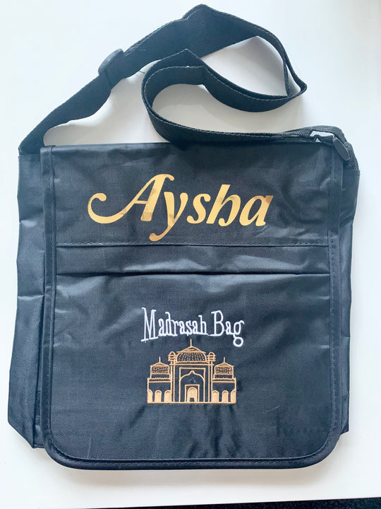 Personalised Madrassa Bag - KB- Black
