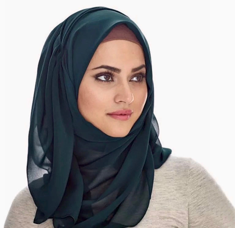 Chiffon Long Hijab/ Scarf- Forest Green CH196