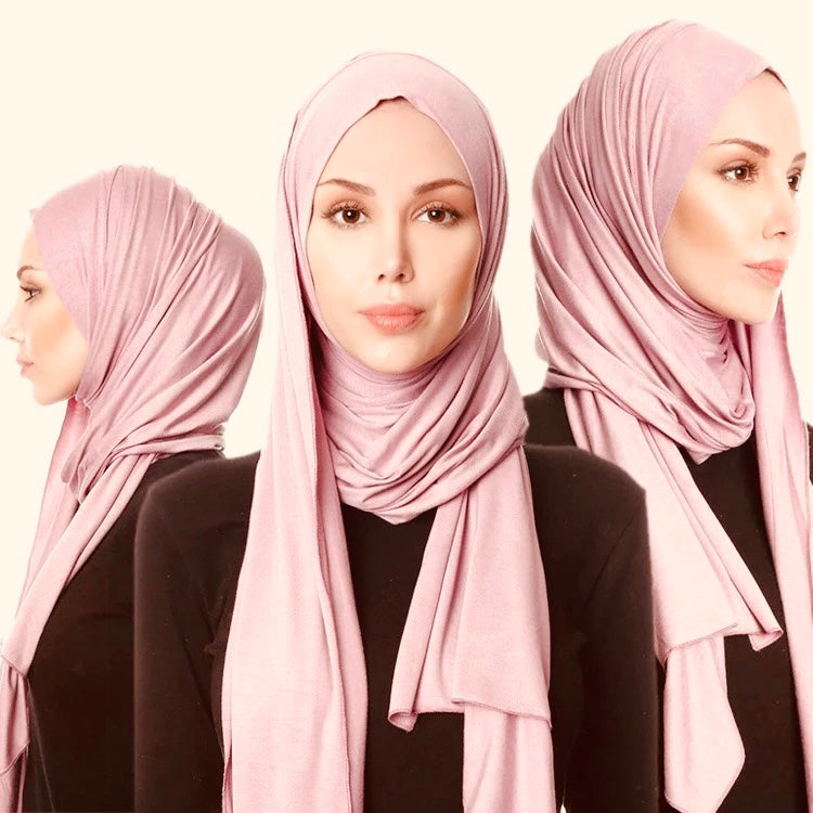 Jersey Plain Hijab/Scarf-Blush