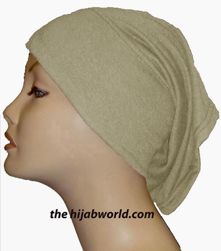Tube Plain Underscarf - Stone/ Khaki