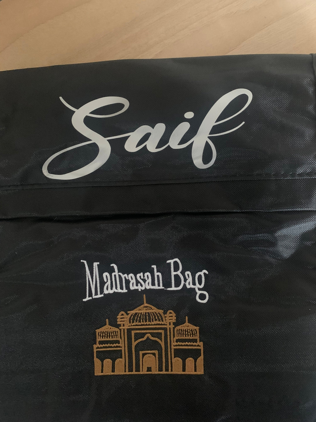 Personalised Madrassa Bag - KB- Black