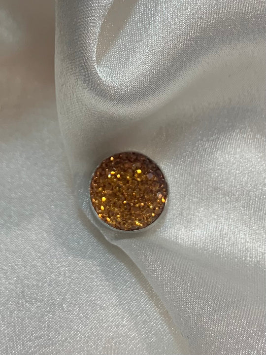 Magnetic Mini Crystal Pair of Brooch/Pins HP- colours