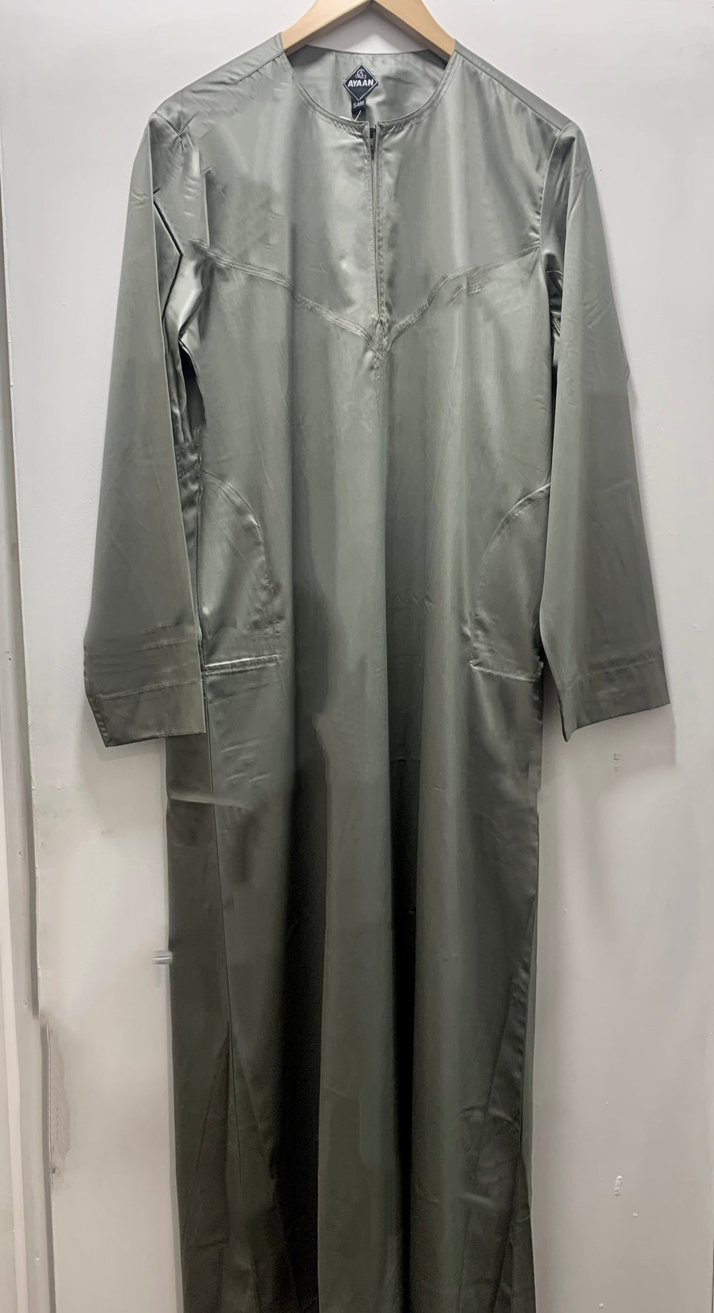 Baby & Boys Zip Thobe/ Jubba  - Grey